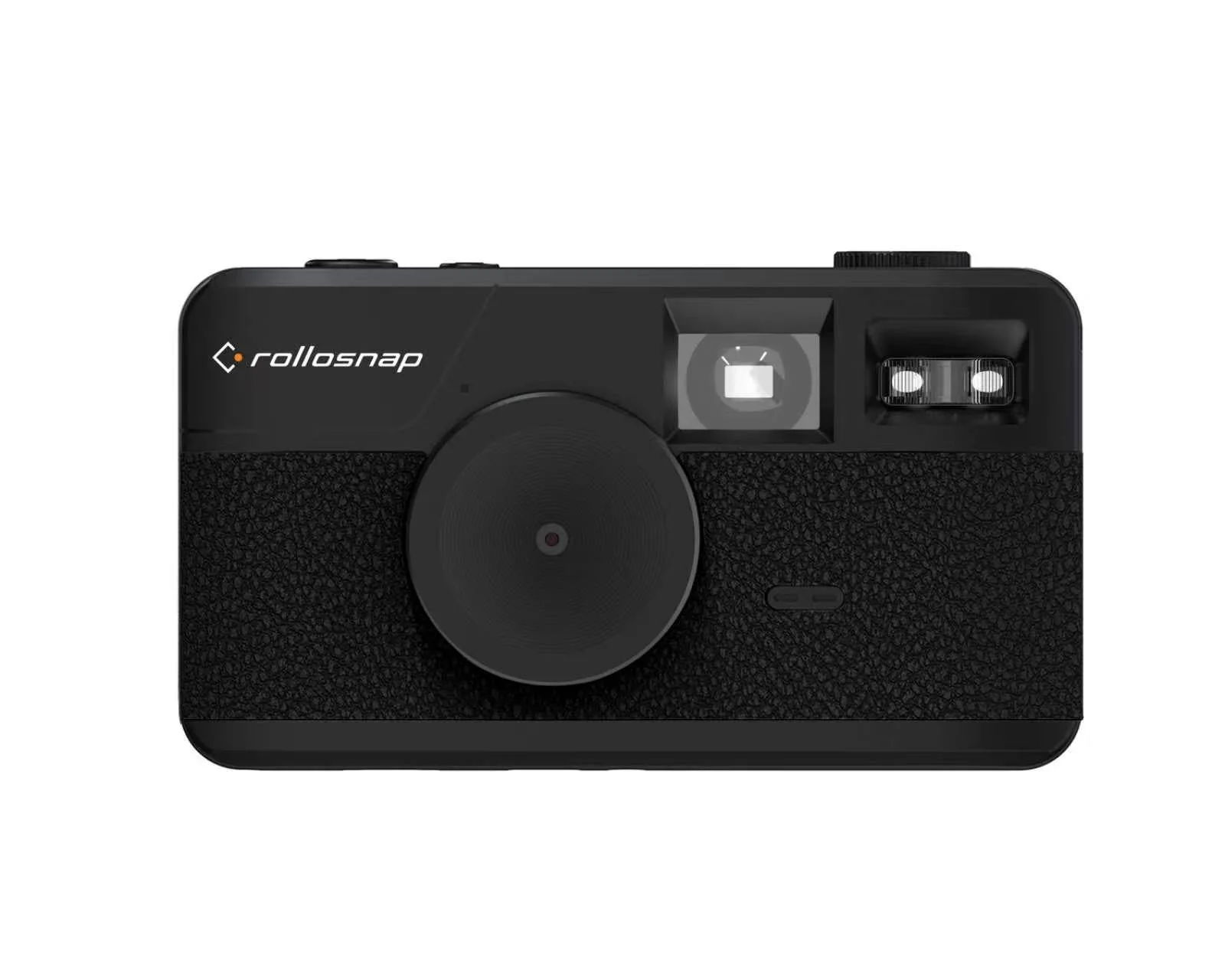מצלמת Rollosnap בגימור שחור קלאסי, מבט מלפנים